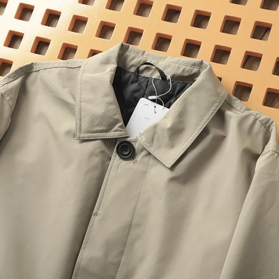 Aksel | Termisk vatteret trenchcoat i mellemlængde