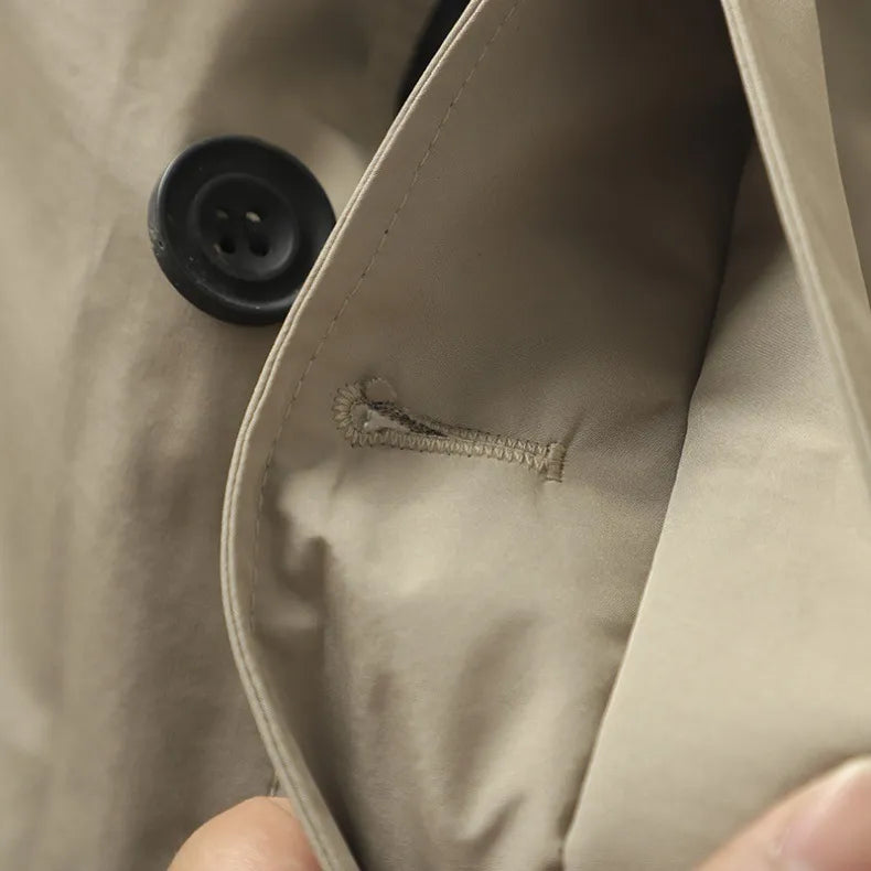 Aksel | Termisk vatteret trenchcoat i mellemlængde