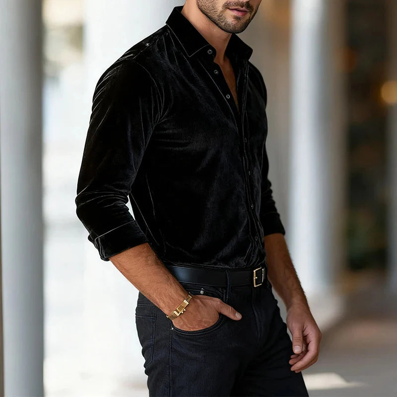 HNS - Luksus fløjlsbluse