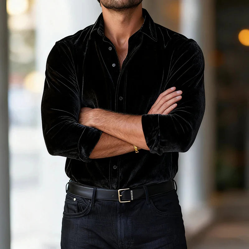 HNS - Luksus fløjlsbluse