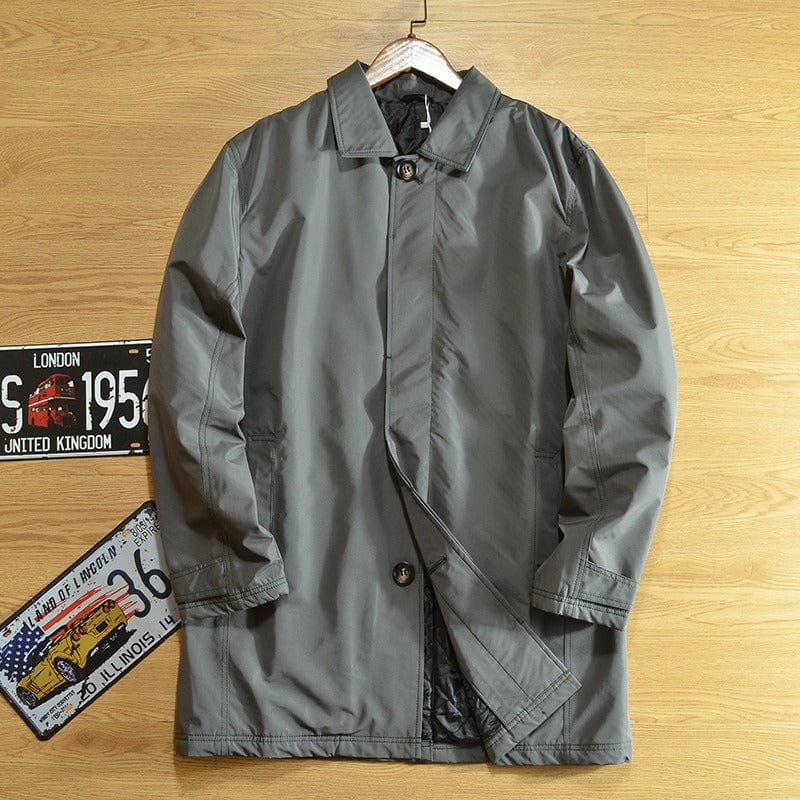 Aksel | Termisk vatteret trenchcoat i mellemlængde