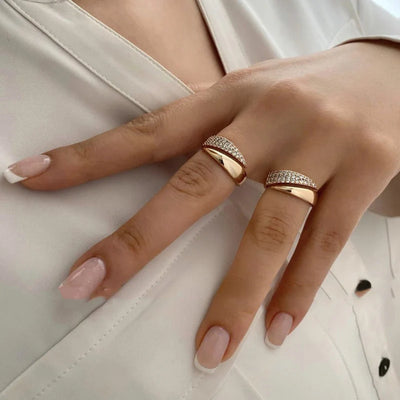 Elegance Haven Ring | Støt kampen mod brystkræft (1+1 gratis)