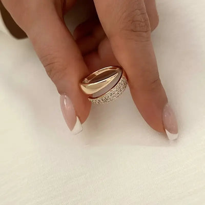 Elegance Haven Ring | Støt kampen mod brystkræft (1+1 gratis)