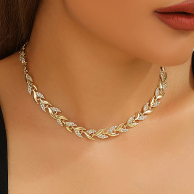 HNS® | Håndlavet Fiskhale Halskæde & Armbånd Sæt