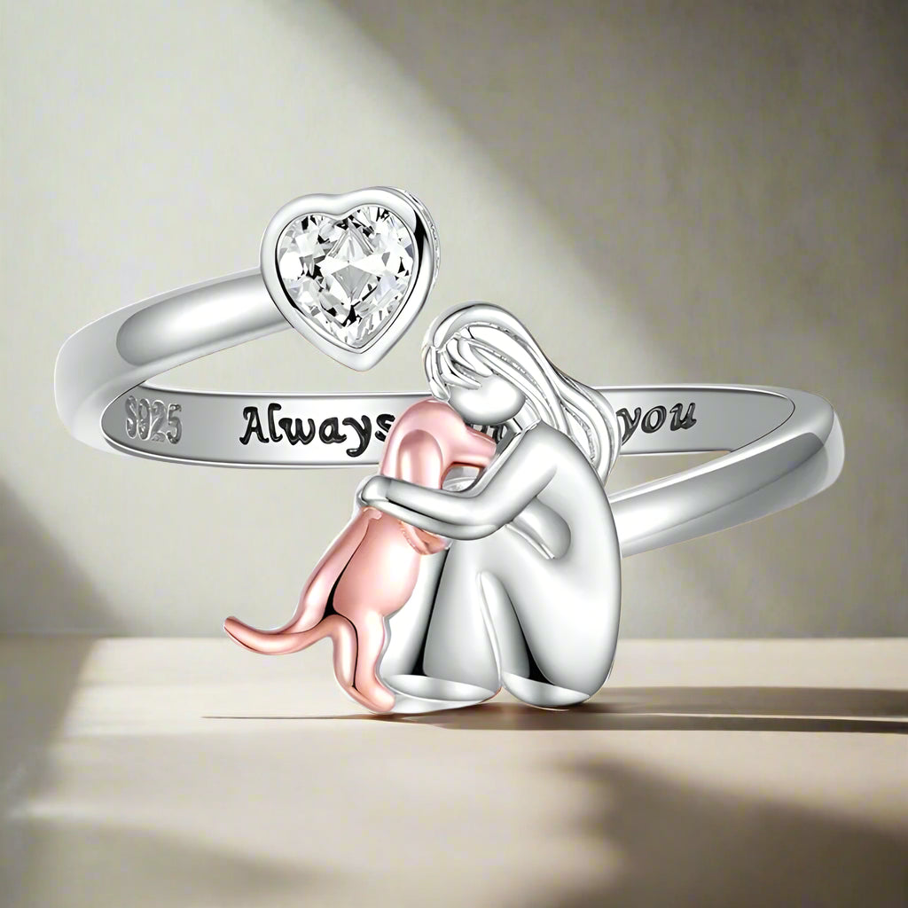HNS | Dog Embrace Ring (Rose)