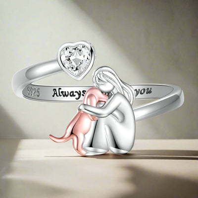 HNS | Dog Embrace Ring (Rose)